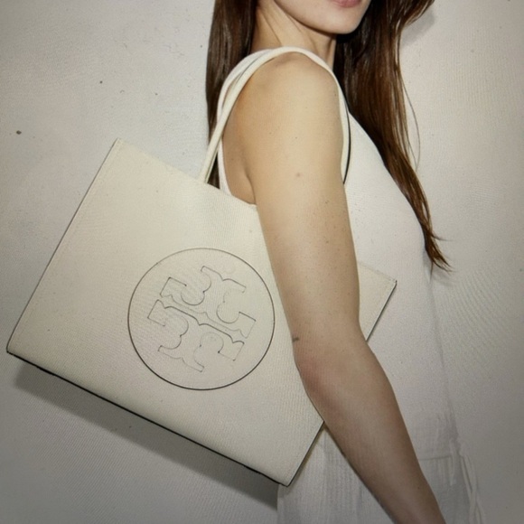 NWT , tory burch ella bio small tote warm white 145612 - Picture 15 of 16